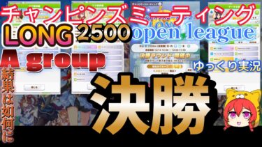 【ウマ娘】チャンミLONG2500 オープンリーグ　Aグループ決勝戦　ゆっくり実況